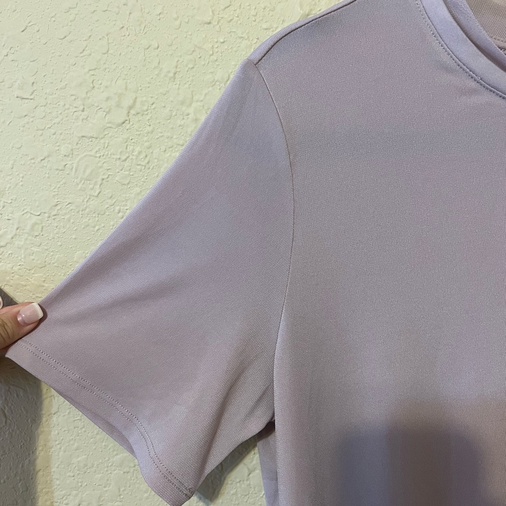 Fabletics Soft Purple Open Back Workout/ Lounge T… - image 4